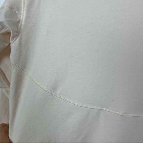 All in Motion Beige French Terry Modern Crewneck Sweatshirt Small - Picture 10 of 10